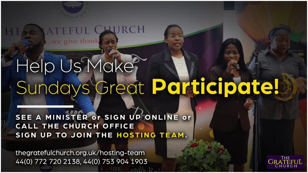 Hosting Team - The Grateful Church RCCG
