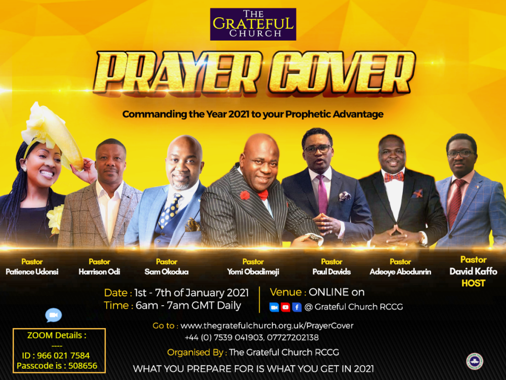 PRAYER COVER - by The Grateful Church RCCG