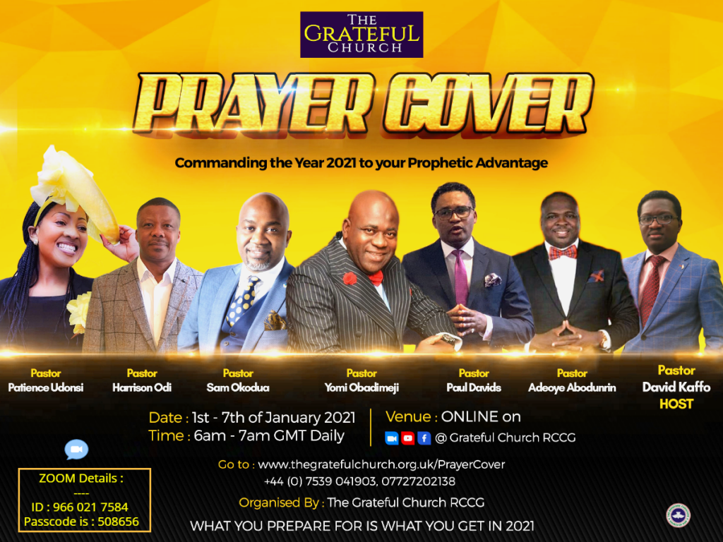 Annual PRAYER COVER - by The Grateful Church RCCG