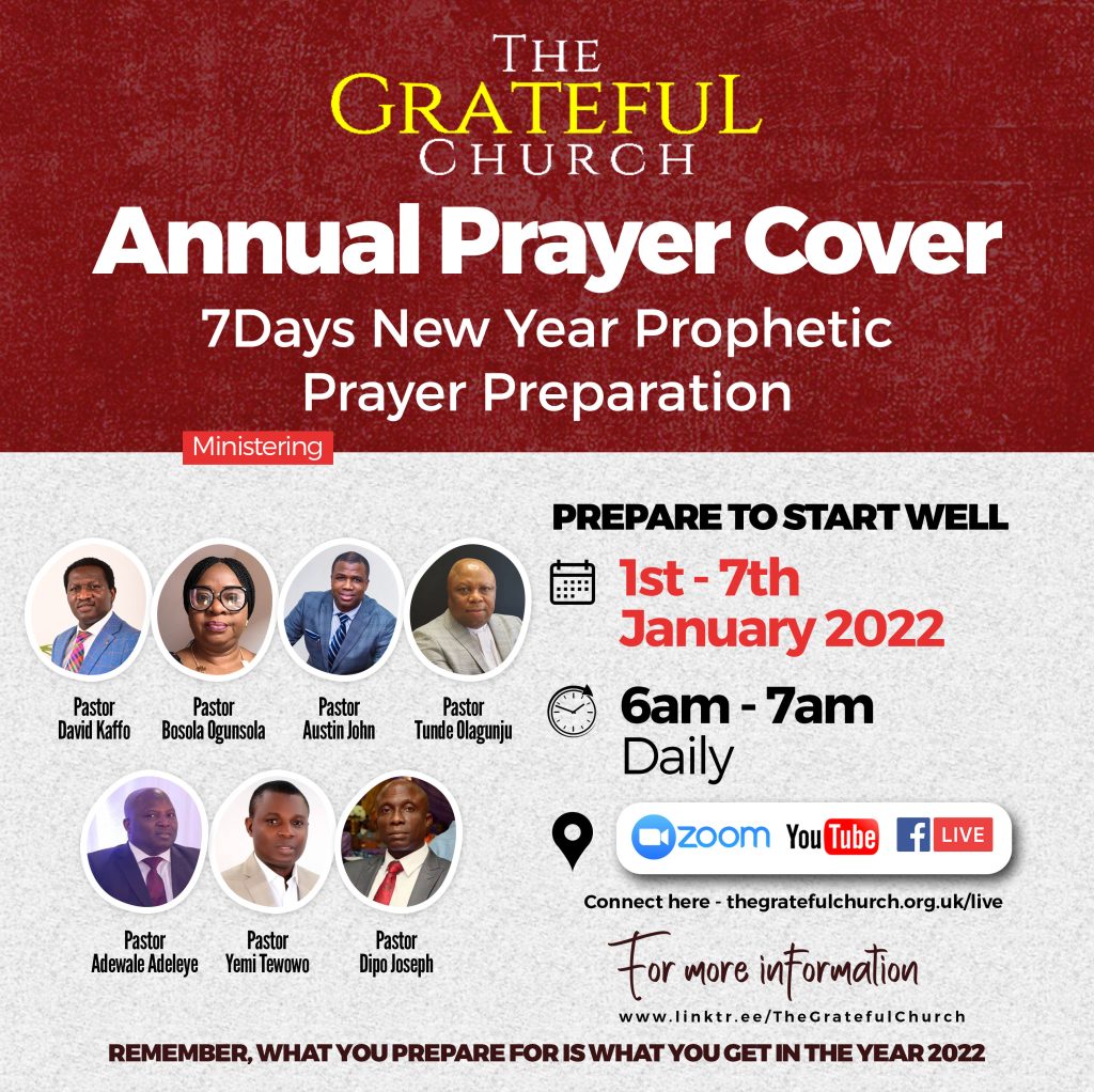 2022 Annual Prayer Cover - The Grateful Church RCCG