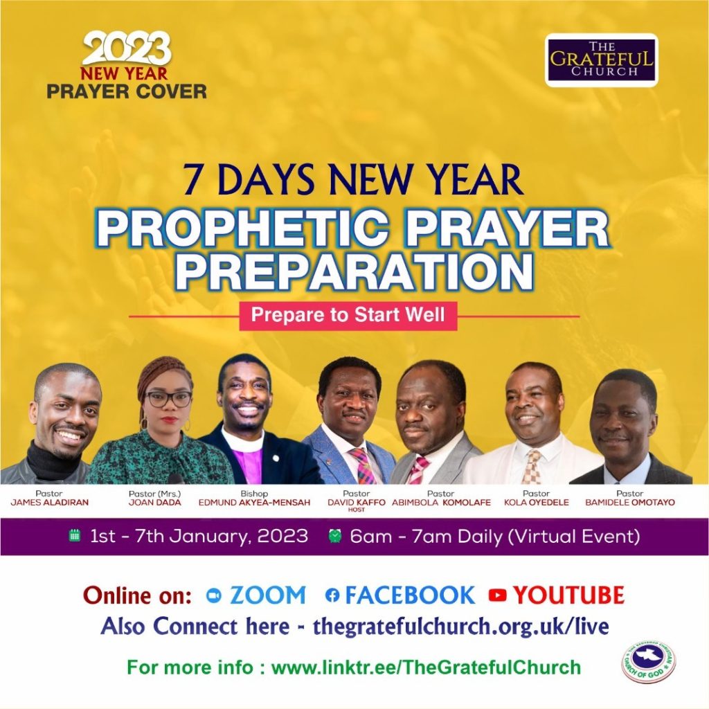 2023 New Year PRAYER COVER - The Grateful Church RCCG